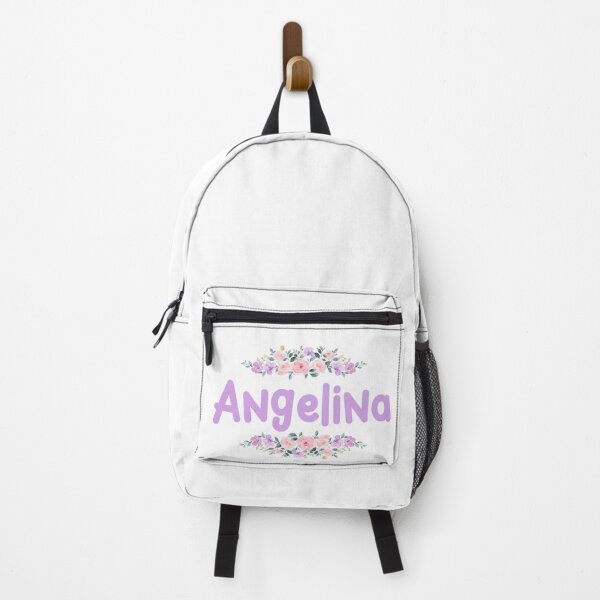 Item preview, Purple Flower Angelina Name Label designed and sold by NormadWorld.