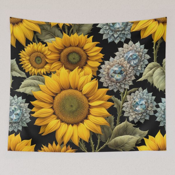 Item preview, Sunflowers and Diamonds designed and sold by purplesensation.