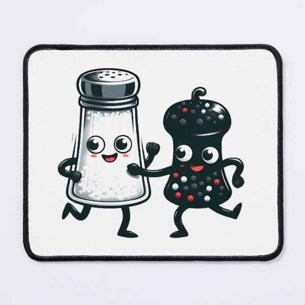 Item preview, Dancing Food: dancing salt and pepper mill designed and sold by CreativeSparkzz.