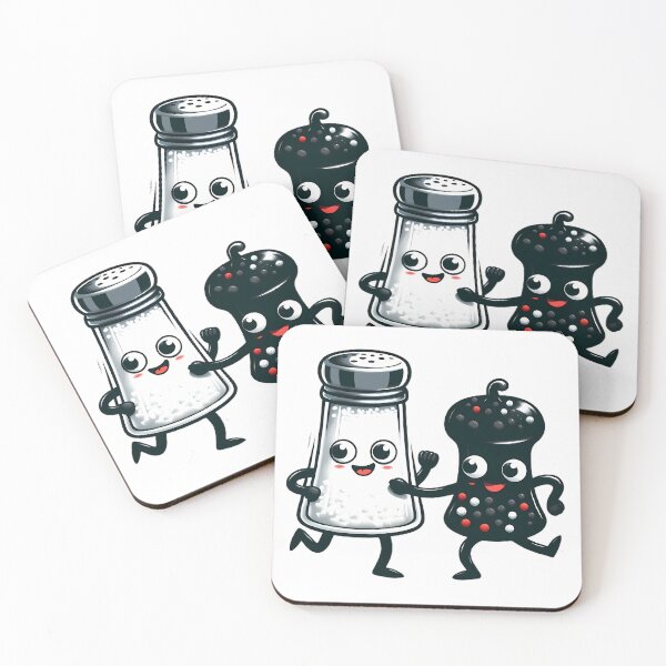 Item preview, Dancing Food: dancing salt and pepper mill designed and sold by CreativeSparkzz.