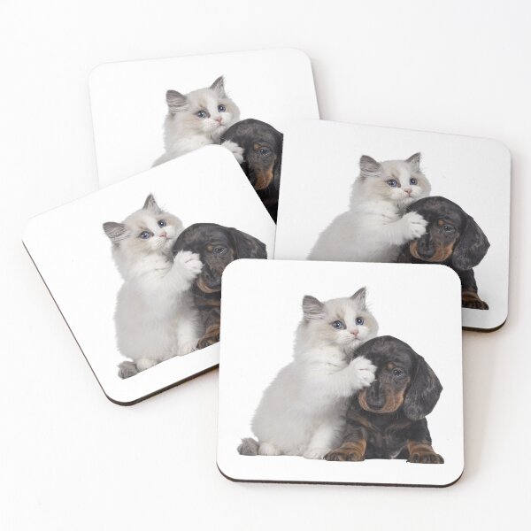 Item preview, Feline and Canine Complicity - Ragdoll and Canine Friend designed and sold by Crea-Designer.