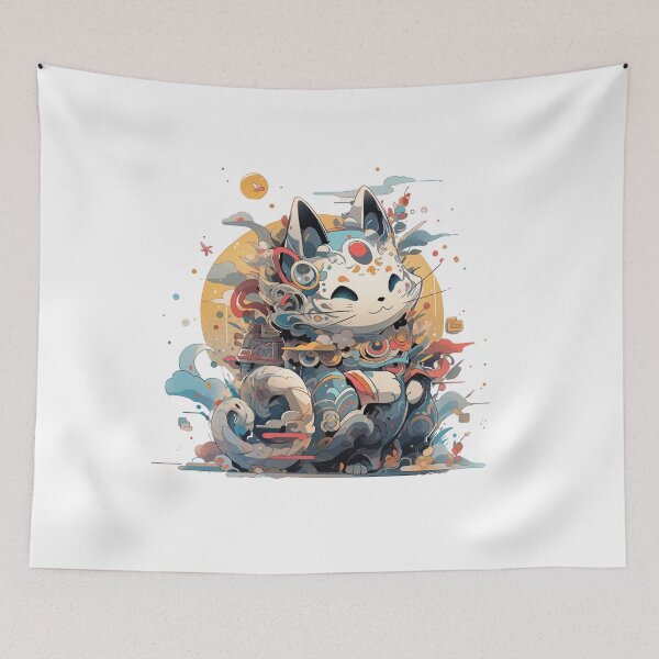 Item preview, LUCKY CAT japannese maneki neko designed and sold by kitidach-create.