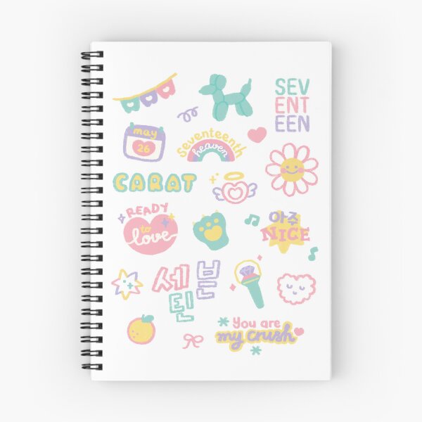 Item preview, K-pop Seventeen Cute Crayon Doodle designed and sold by StickeryKim.