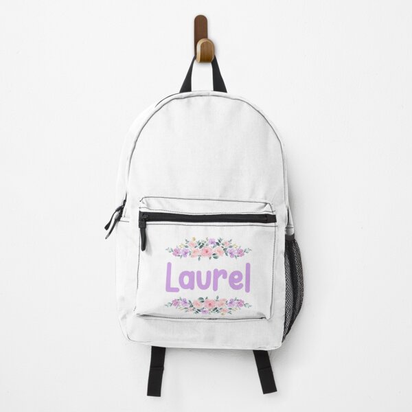 Item preview, Purple Flower Laurel Name Label designed and sold by NormadWorld.