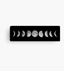 Moon phases Canvas Print