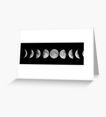 Tarjeta de felicitación Fases de la luna