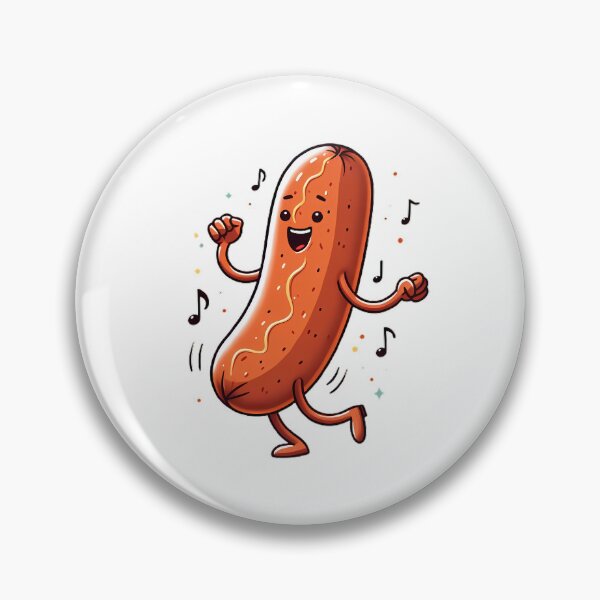 Artikelvorschau, Dancing Food: tanzende Bratwurst entworfen und verkauft von CreativeSparkzz.