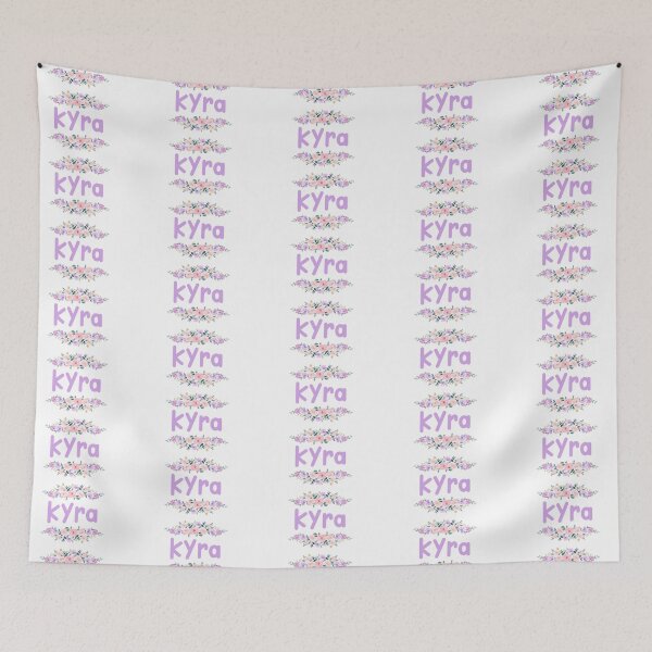 Item preview, Purple Flower Kyra Name Label designed and sold by NormadWorld.