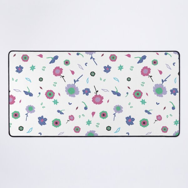 Item preview, Flowers in Pink, Lilac, Blue and Green. designed and sold by mkakaire.