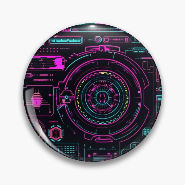 Item preview, Futuristic HUD Patterns - Neon Precision designed and sold by kaliguy17.