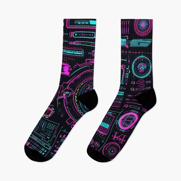 Item preview, Futuristic HUD Patterns - Neon Precision designed and sold by kaliguy17.