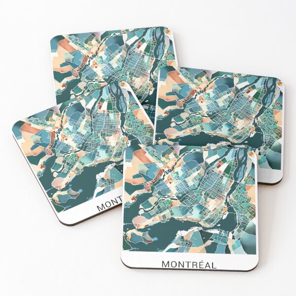 Item preview, Montreal Canada Named City Map - Lush Green designed and sold by StylishStacks.