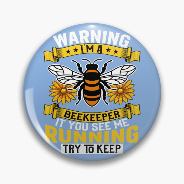 Item preview, beekeeper running try to keep  designed and sold by Anna Sacha.