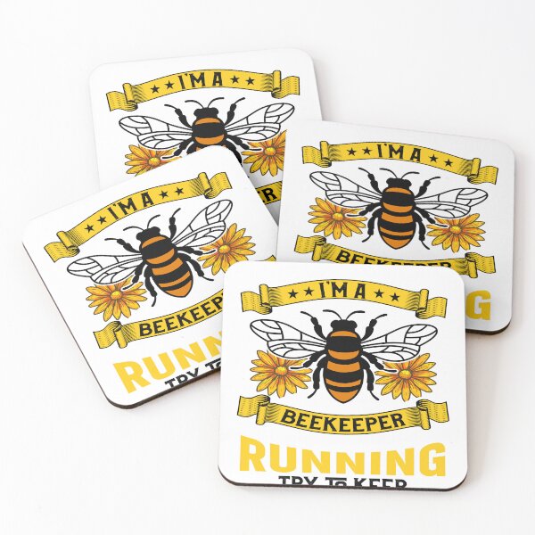 Item preview, beekeeper running try to keep  designed and sold by Anna Sacha.
