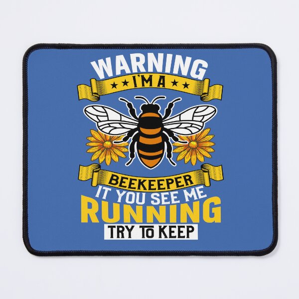 Item preview, beekeeper running try to keep  designed and sold by Anna Sacha.