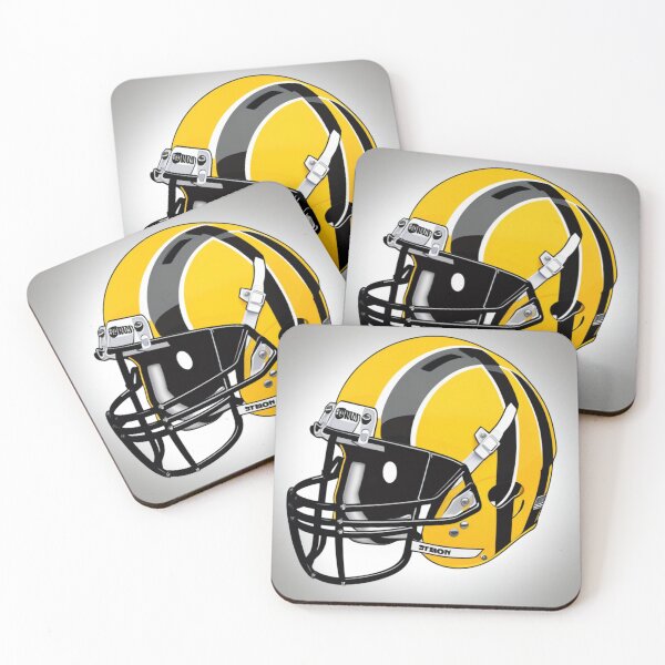 Item preview, YELLOW GRIDIRON HELMET- FRIDAY NIGHT LIGHTS designed and sold by Eandbeyond.