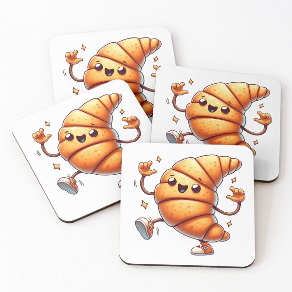 Item preview, Dancing Food: dancing croissant designed and sold by CreativeSparkzz.