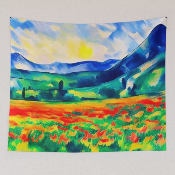 Item preview, Mountains with Tulip Fields designed and sold by George Hutton Hunter.