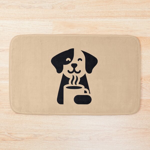 Item preview, Dog Icon Drinking Coffee  designed and sold by SnuggleSafari.