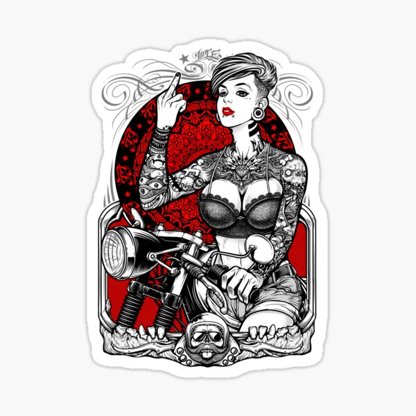 Girl With Dragon Tattoo Motorcycle | Vintage OCD