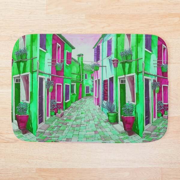 Item preview, Burano in Neon Digital Sketch designed and sold by zolarche.