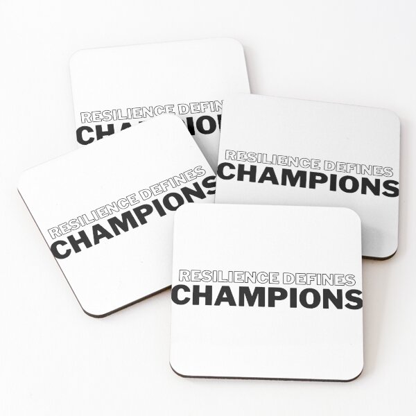 Item preview, "Resilience defines Champions" Text designed and sold by Bananobanini.