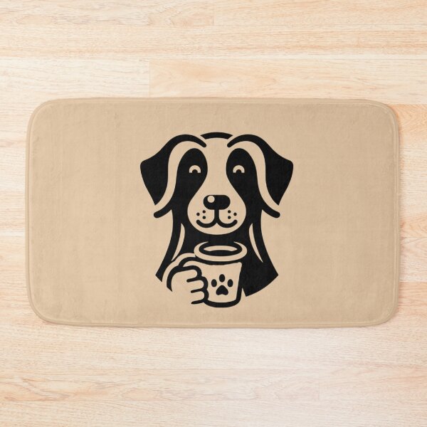 Item preview, Dog Icon Drinking Coffee  designed and sold by SnuggleSafari.