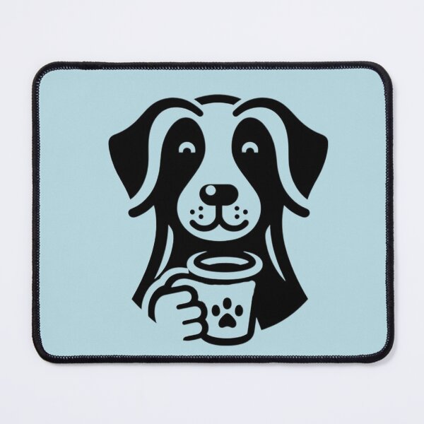 Item preview, Dog Icon Drinking Coffee designed and sold by SnuggleSafari.