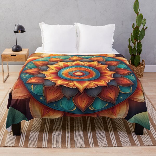Artikelvorschau, Tropisches Glücks-Mandala, exotisches Blumenparadies entworfen und verkauft von SpiritualManda.