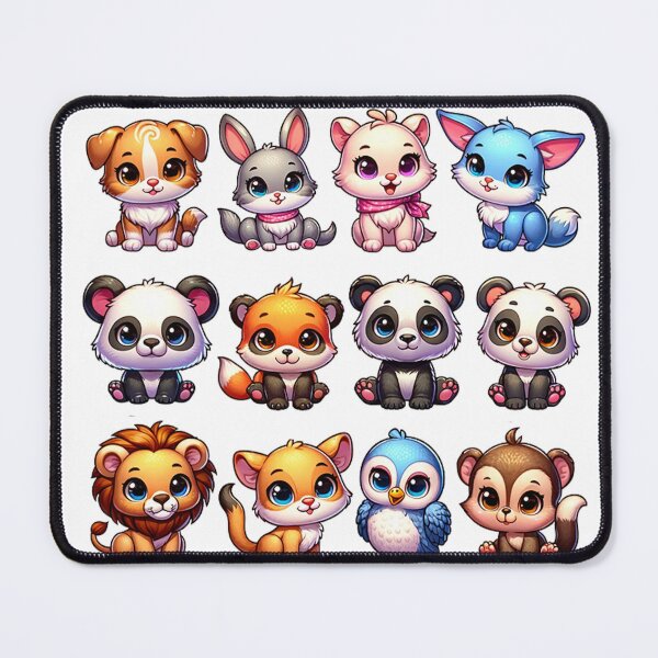Item preview, cute animal sticker pack designed and sold by DigiHouse.