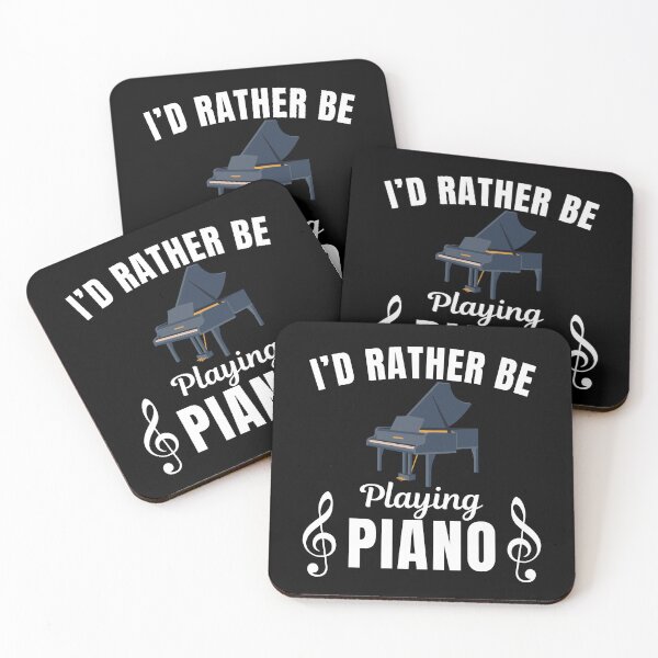 Item preview, I'd rather be playing the piano, funny piano musical instrument player saying designed and sold by NBSStore.