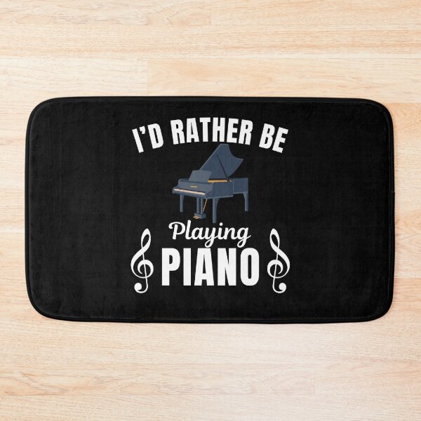 Item preview, I'd rather be playing the piano, funny piano musical instrument player saying designed and sold by NBSStore.