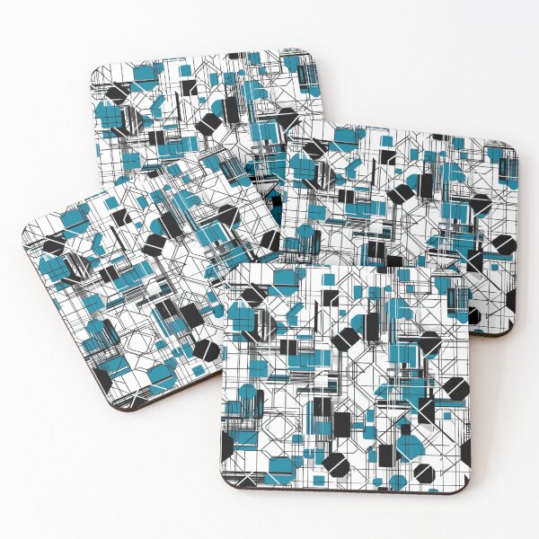 Item preview, Quantum Complexity - Geometric Monochrome Light Blue designed and sold by kaliguy17.