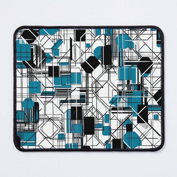 Item preview, Quantum Complexity - Geometric Monochrome Light Blue designed and sold by kaliguy17.