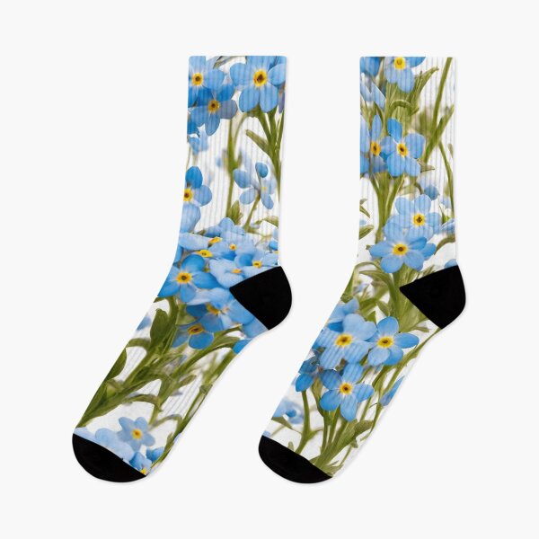 Item preview, Blue flowers designed and sold by StyleSketch.