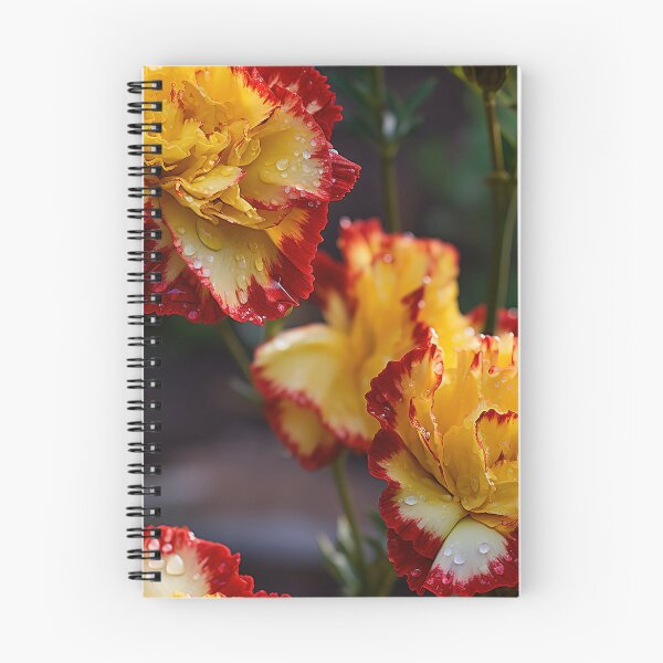 Item preview, Carnation Tile 001 - Ruffled Rainbows in Floral Clusters designed and sold by TheBrainArt.