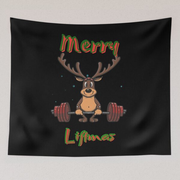 Item preview, Christmas fitness merry liftmas reindeer designed and sold by Mikusia.