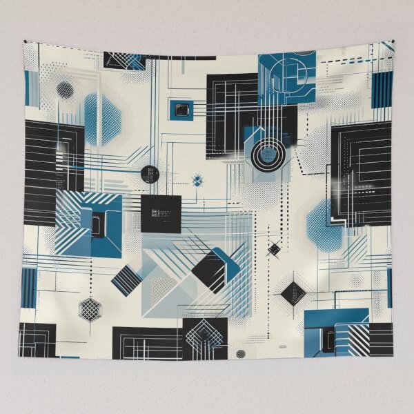 Item preview, Quantum Complexity - Geometric Monochrome Silver Edition designed and sold by kaliguy17.
