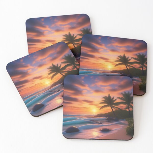 Item preview, 8K SUNSET,BEAUTIFUL,PARADISE,BEACH,PALM TREES.ISOLATION designed and sold by Eandbeyond.