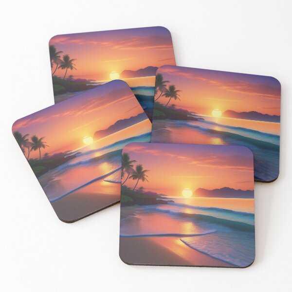 Item preview, 8K SUNSET,BEAUTIFUL,PARADISE,BEACH,PALM TREES.ISOLATION designed and sold by Eandbeyond.