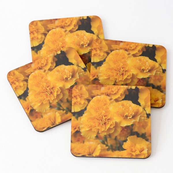 Item preview, Carnation Tile 005 - Ruffled Rainbows in Floral Clusters designed and sold by TheBrainArt.