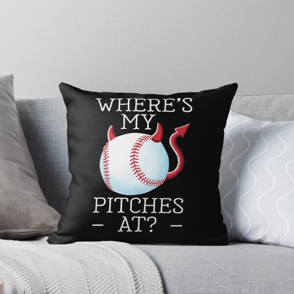Item preview, Funny Devil's Baseball, Where's My Pitches At? designed and sold by brodyquixote.