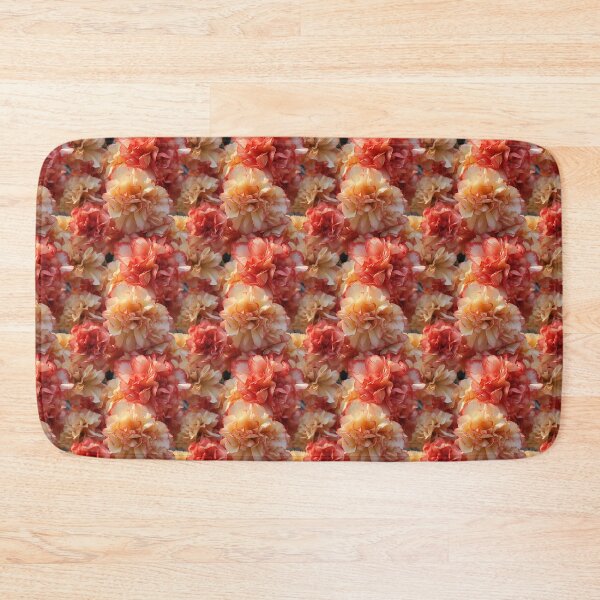 Item preview, Carnation Tile 006 - Ruffled Rainbows in Floral Clusters designed and sold by TheBrainArt.