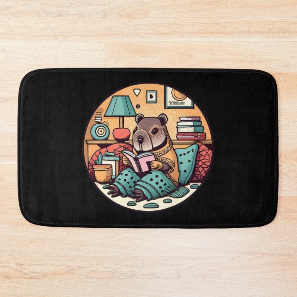 Item preview, Cozy Reading Capybara designed and sold by slicksquid.