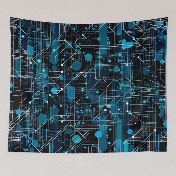 Item preview, Quantum Complexity - Geometric Monochrome Sea Color Edition designed and sold by kaliguy17.