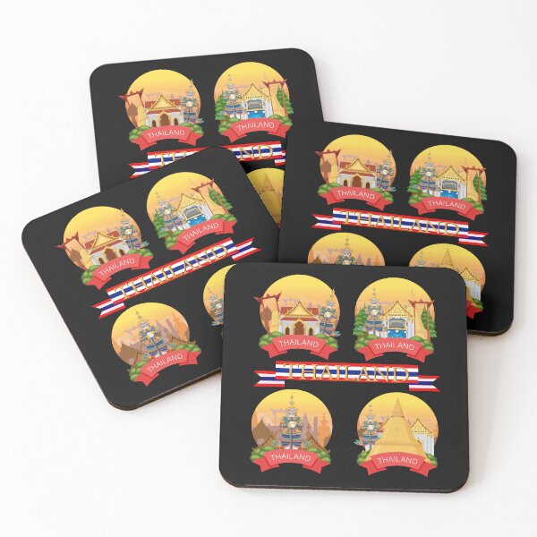 Item preview, Important tourist attractions in the heart of Bangkok, Thailand. designed and sold by Isadesignart.