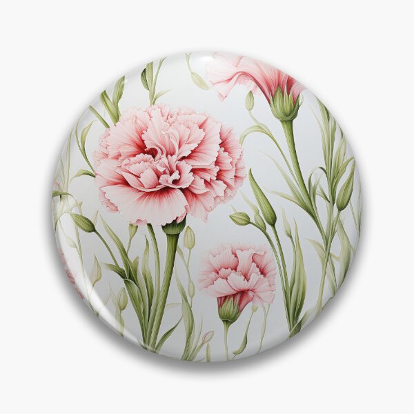 Item preview, Carnation Tile 007 - Ruffled Rainbows in Floral Clusters designed and sold by TheBrainArt.