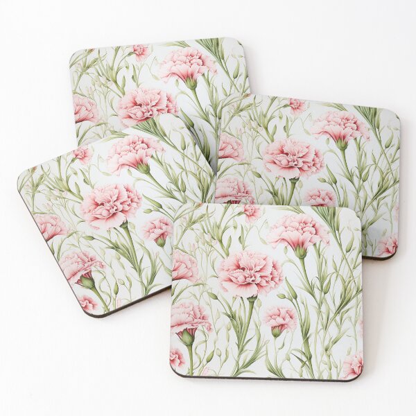 Item preview, Carnation Tile 007 - Ruffled Rainbows in Floral Clusters designed and sold by TheBrainArt.