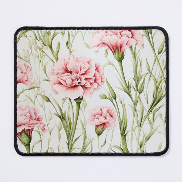 Item preview, Carnation Tile 007 - Ruffled Rainbows in Floral Clusters designed and sold by TheBrainArt.