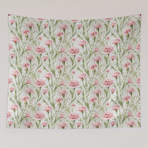 Item preview, Carnation Tile 007 - Ruffled Rainbows in Floral Clusters designed and sold by TheBrainArt.